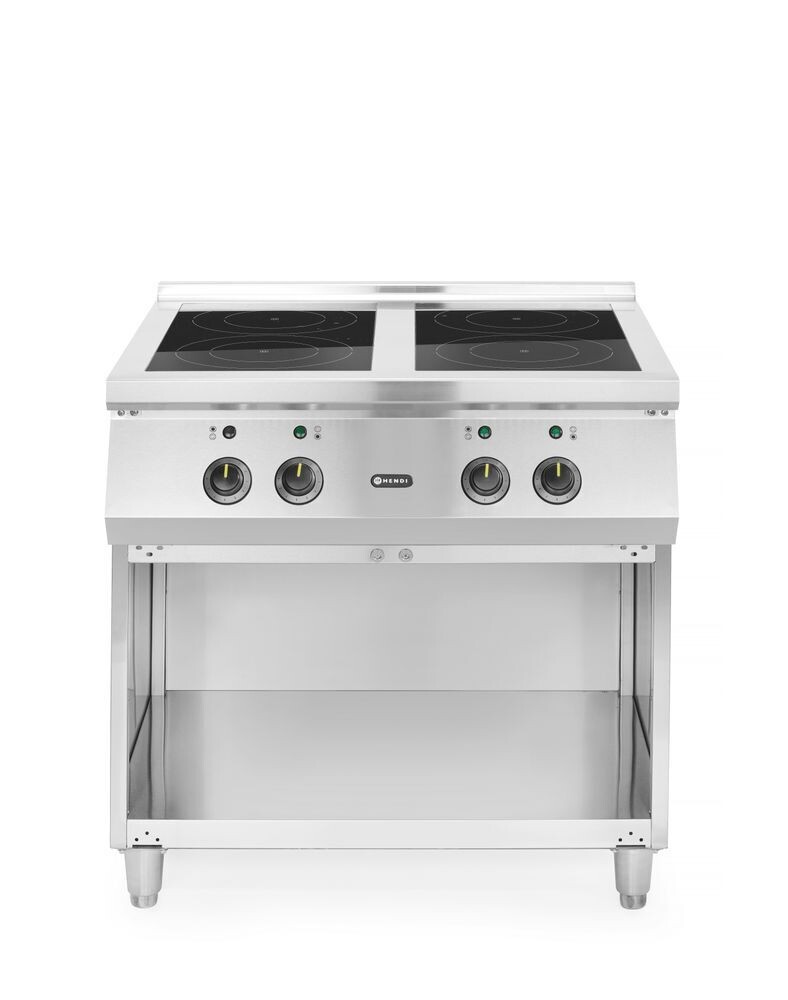 Inductiefornuis 4-pits, HENDI, 400V/17000W, 800x720x(H)854mm