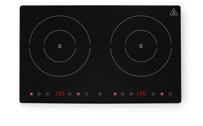Dubbele inductiekookplaat Kitchen Line, HENDI, Kitchen Line, 230V/3500W, 608x405x(H)54mm