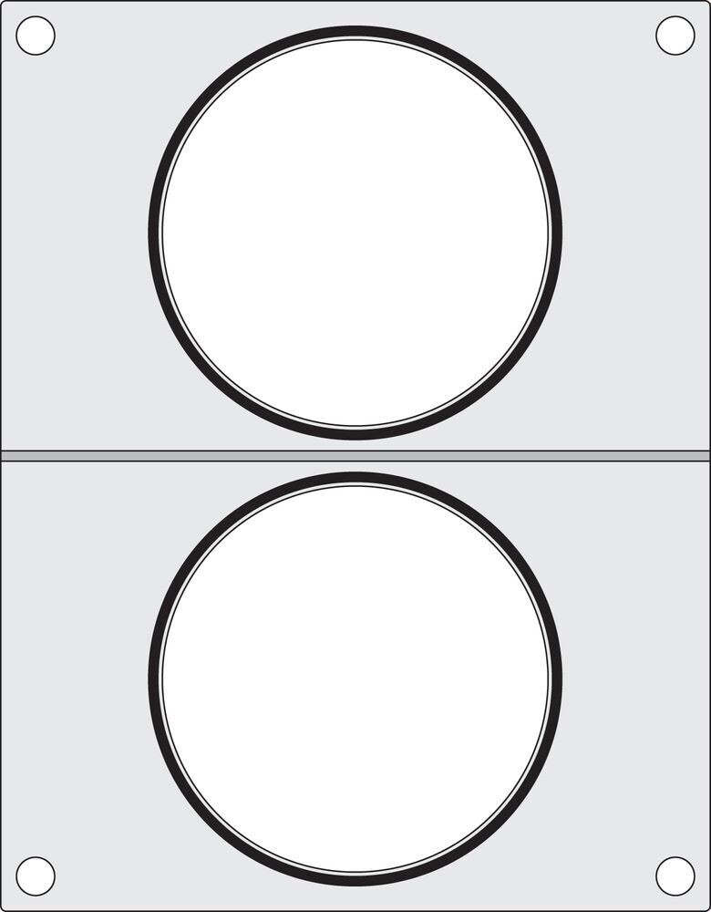 Traysealer matrix, HENDI, 2x soepcontainer ø115 mm