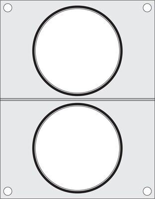 Traysealer matrix, HENDI, 2x soepcontainer ø115 mm