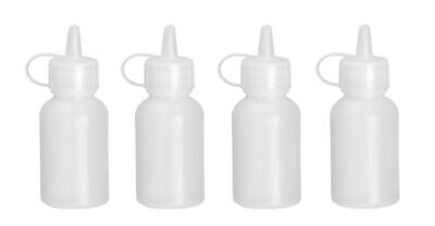 Mini saus dispenser - set van 4 stuks., HENDI, 0,03L, Transparant, ø30x(H)85mm