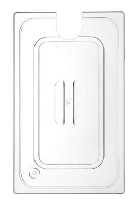Deksel voor GN containers met uitsparing voor sous vide stick, HENDI, GN 1/1, Transparant, 530x325mm