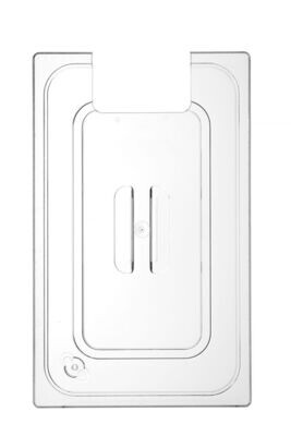 Deksel voor GN containers met uitsparing voor sous vide stick, HENDI, GN 1/1, Transparant, 530x325mm