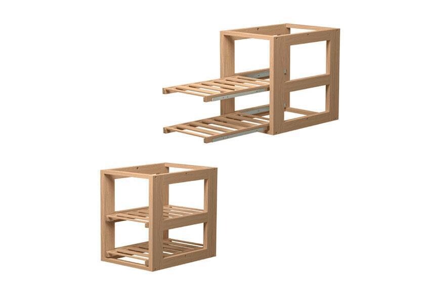 VISIOBOX - 1 MODULE MET 2 UITSCHUIFBARE
NIVEAUS