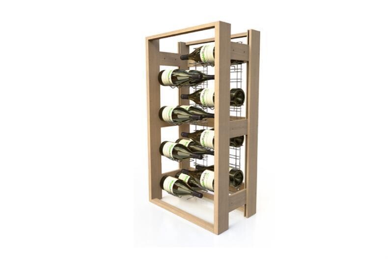 WIJNREK HOUT MET VERCHROOMDE NIVEAUS
VISIOBOIS - 8 MH2 NIVEAUS - 16 MAGNUMS