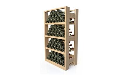 WIJNREK HOUT MET HOUTEN NIVEAUS
VISIOBOIS - 4 NIVEAUS - 40-72 FLESSEN