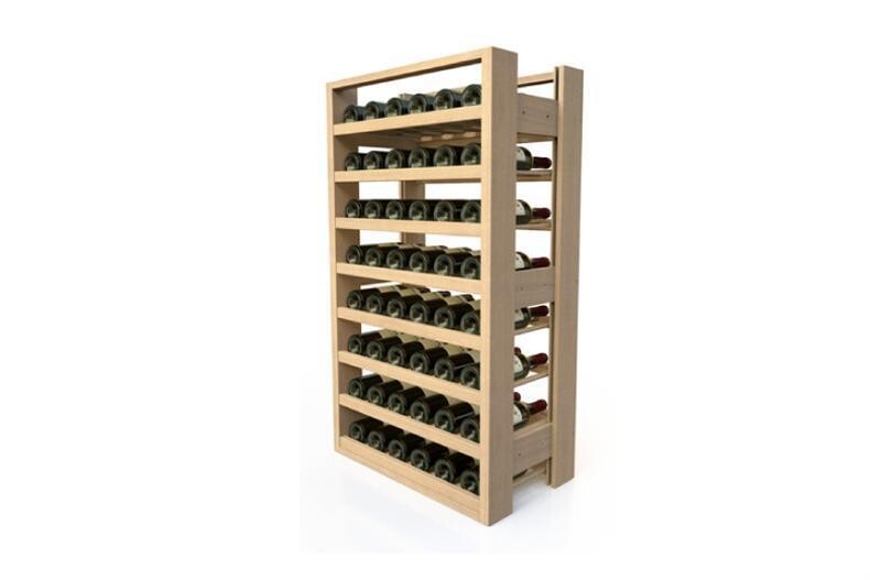 WIJNREK HOUT MET HOUTEN NIVEAUS
VISIOBOIS - 8 NIVEAUS - 48 FLESSEN