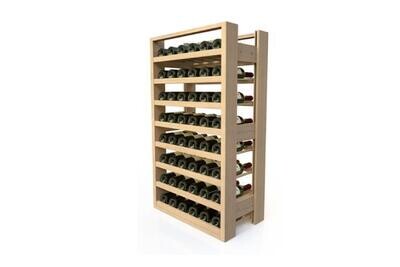 WIJNREK HOUT MET HOUTEN NIVEAUS
VISIOBOIS - 8 NIVEAUS - 48 FLESSEN