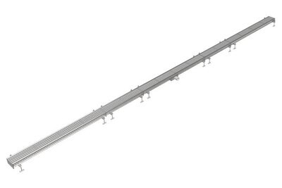 BAKGOOT RVS 150X8000MM
CENTRALE AFVOER �75MM HORIZONTAAL