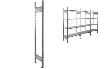 VERZINKTE STAANDER 600X2000MM
(OVERMETEN: 645MM)