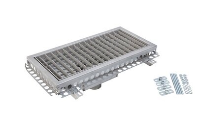 BAKGOOT RVS 600X300MM
CENTRALE AFVOER �75MM VERTICAAL