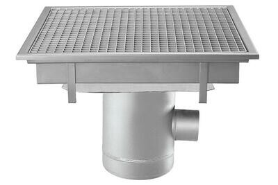 RVS VLOERAFVOERPUT 600X600MM
ZIJDELINGSE AFVOER 100MM