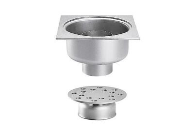 RVS VLOERAFVOERPUT 250X250MM
VERTICALE AFVOER 100MM - ZWARE BELASTING