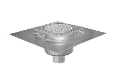 RVS VLOERAFVOERPUT 150X150MM
VERTICALE AFVOER 50MM