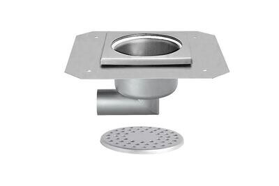 RVS VLOERAFVOERPUT 200X200MM
ZIJDELINGSE AFVOER 63MM