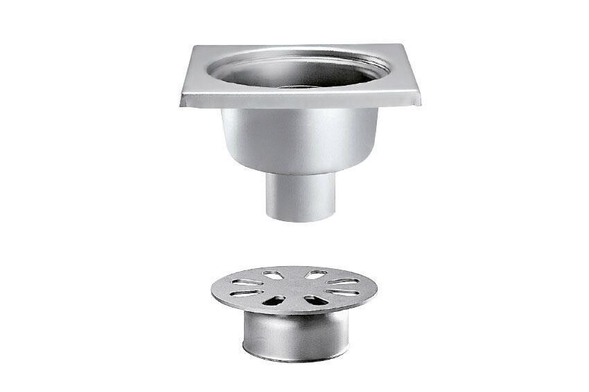 RVS VLOERAFVOERPUT 200X200MM
VERTICALE AFVOER 63MM - ZWARE LASTEN