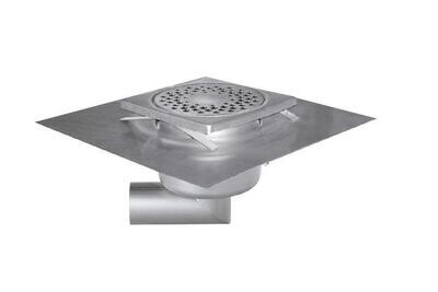 RVS VLOERAFVOERPUT 150X150MM
ZIJDELINGSE AFVOER 50MM