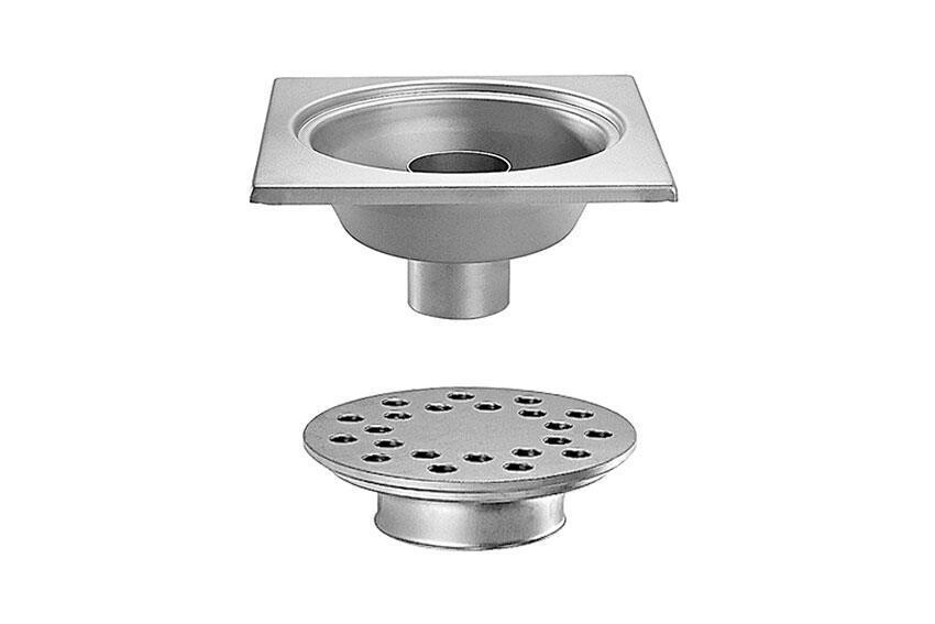 RVS VLOERAFVOERPUT 300X300MM
VERTICALE AFVOER 100MM - ZWARE BELASTING
