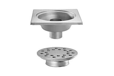 RVS VLOERAFVOERPUT 300X300MM
VERTICALE AFVOER 100MM - ZWARE BELASTING