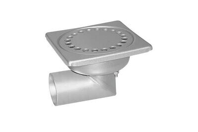RVS VLOERAFVOERPUT 100X100MM
ZIJDELINGSE AFVOER 40MM