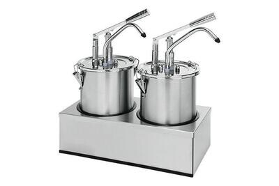PREMIUM SAUSDISPENSER VOLLEDIG IN RVS
INOX POT 4.5L INCL DEKSEL, PER ST, SET 2
