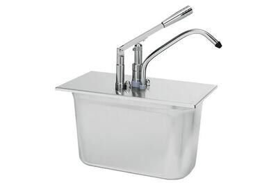 RVS SAUSDISPENSER VOOR GN 1/3
DIEPTE 200MM