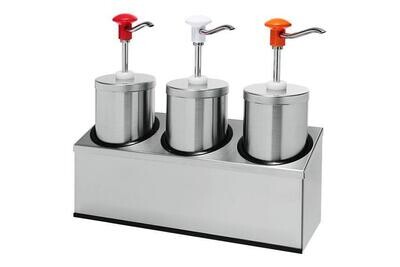 STANDAARD RVS SAUSDISPENSER
INOX POT 2.25L INCL DEKSEL, PER ST,SET 3