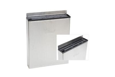 MESSENREK MET ZWART INZETSTUK - H.355MM
GESLOTEN RVS OMKASTING - EXCL.MESSEN
