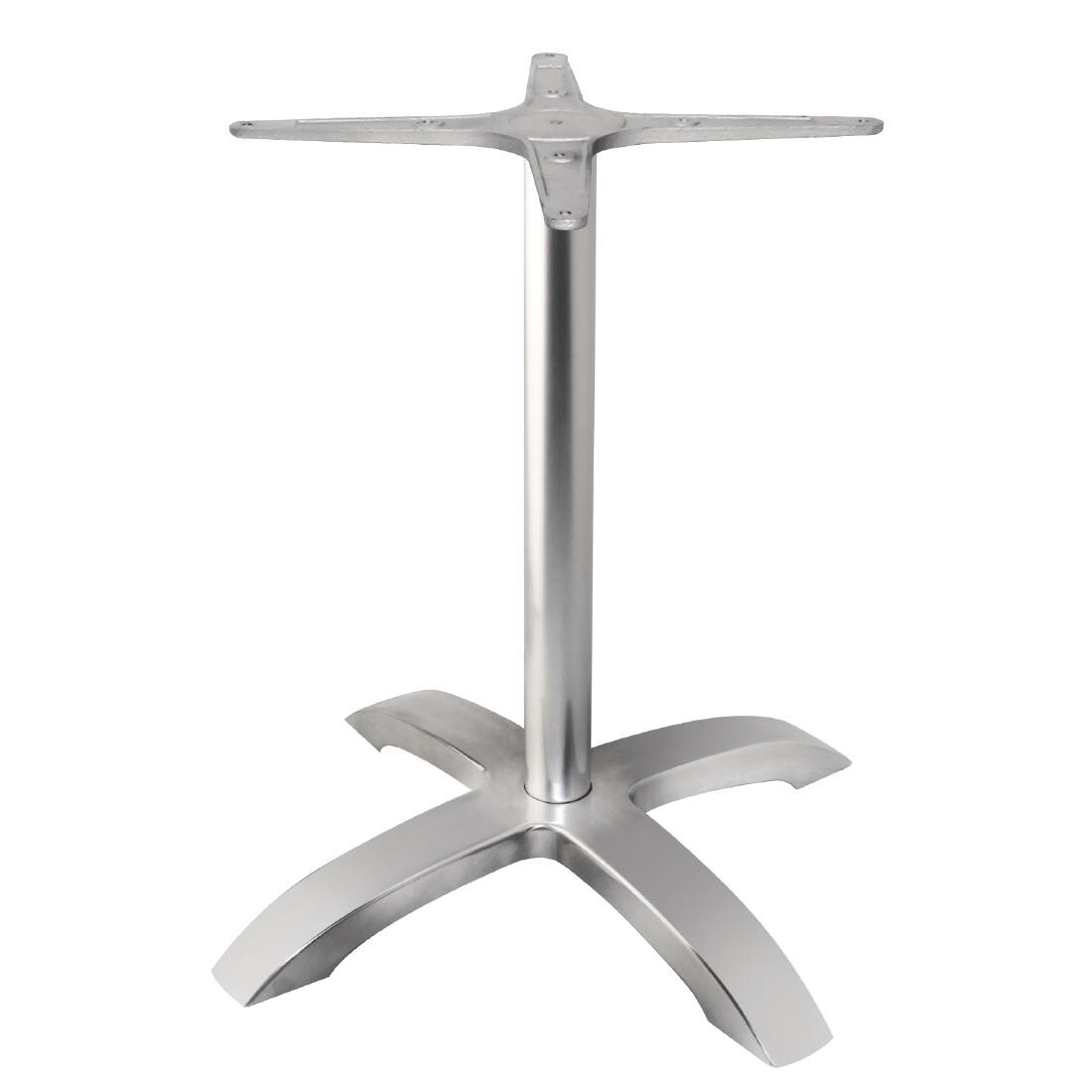 Bolero tafelpoot geborsteld aluminium