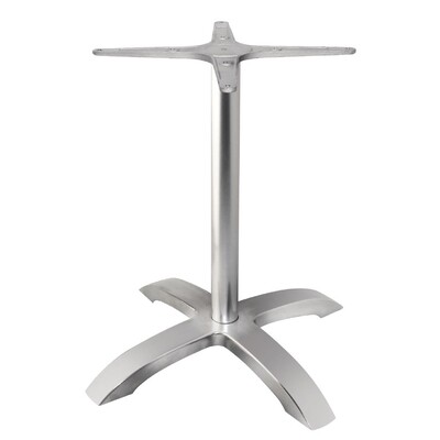 Bolero tafelpoot geborsteld aluminium