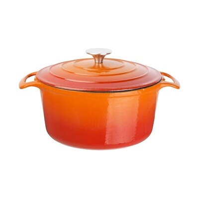 Vogue ronde inductie braadpan oranje 20,5(�)cm 3,2L