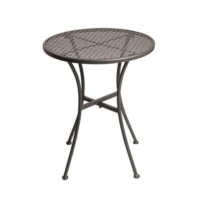 Bolero ronde stalen terrastafel grijs 60cm