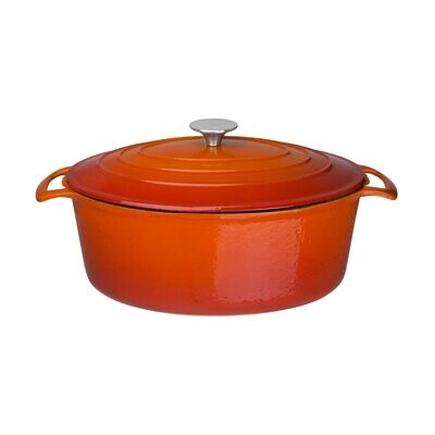 Vogue ovale inductie braadpan oranje 6L