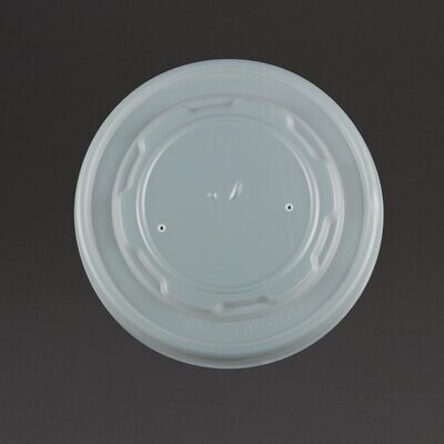 Vegware composteerbare platte deksels voor 34cl en 45,4cl bakjes (500 stuks)