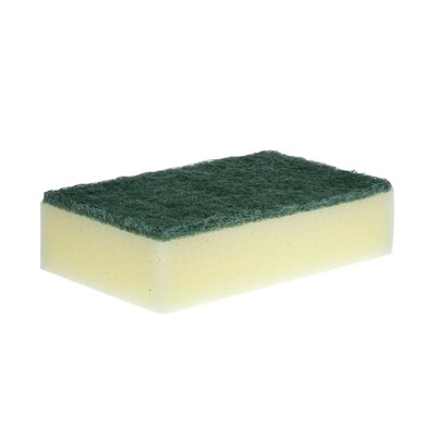 Jantex zachte schuursponsjes geel 15x10cm (10 stuks)