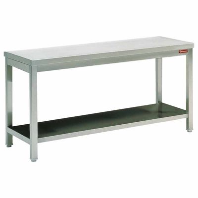 RVS tafel met onderblad
