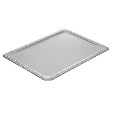 APS RVS serveerschaal met versierde rand 50x36cm