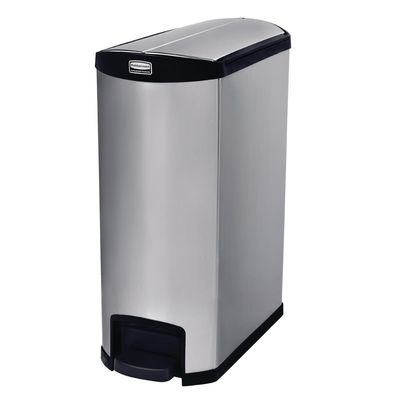 Rubbermaid Slim Jim End Step pedaalemmer RVS 90L