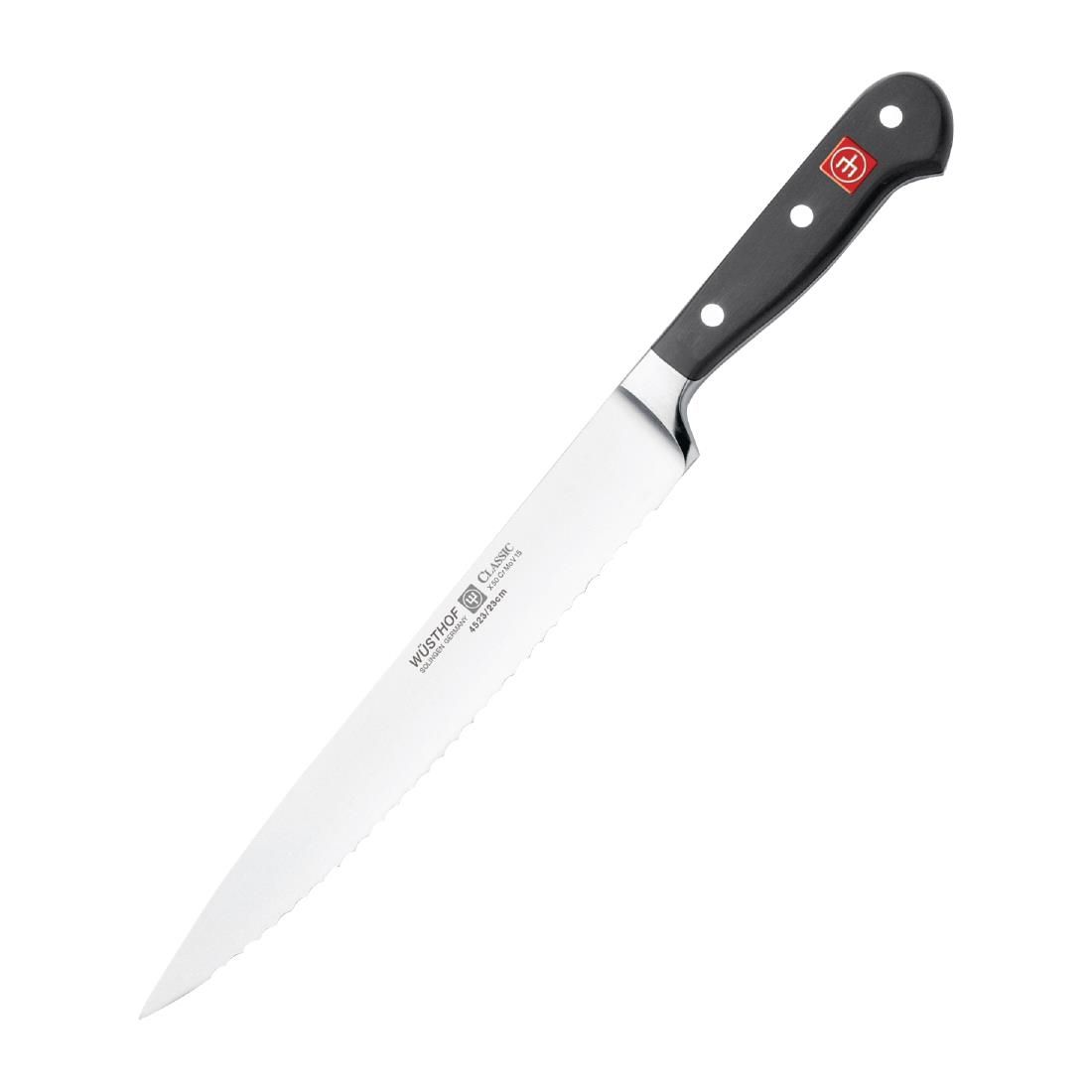 Wusthof Classic gekarteld vleesmes 23cm