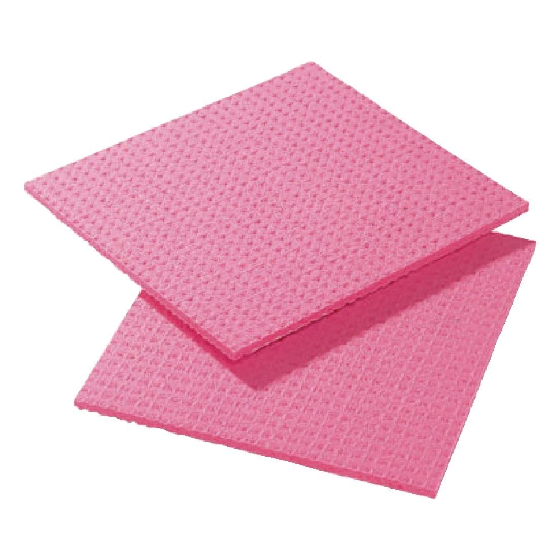 Spongyl sponsdoekje rood (10 stuks)