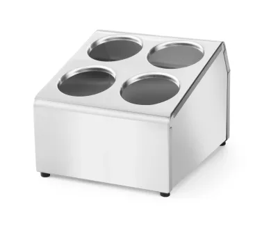 Bestekkorfhouder voor 4 korven rvs 255x295x215 mm