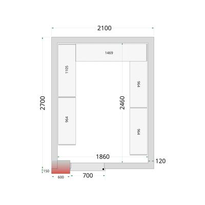 Vriesruimte (Compleet met monoblock)