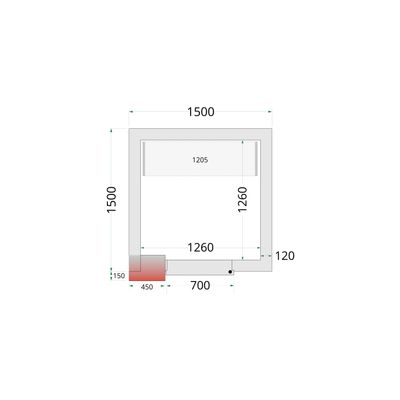 Vriesruimte (Compleet met monoblock)