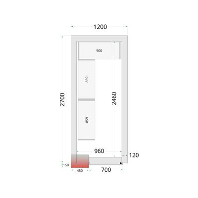 Vriesruimte (Compleet met monoblock)
