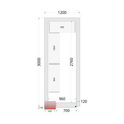 Vriesruimte (Compleet met monoblock)