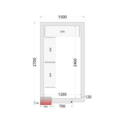 Vriesruimte (Compleet met monoblock)
