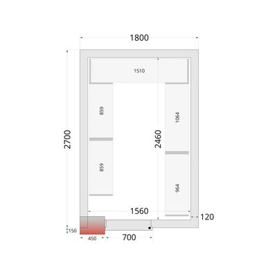 Vriesruimte (Compleet met monoblock)