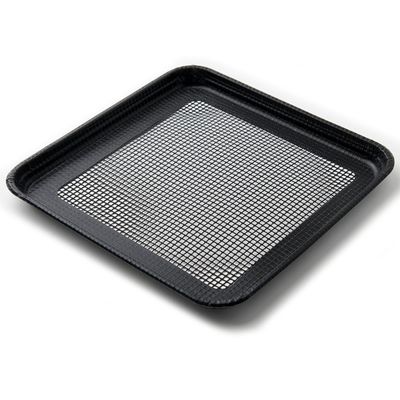 Set of 2 perforated teflon baking trays 