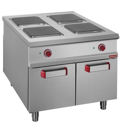 4-burner electric stove,  cupboard - PASS-THROUGH