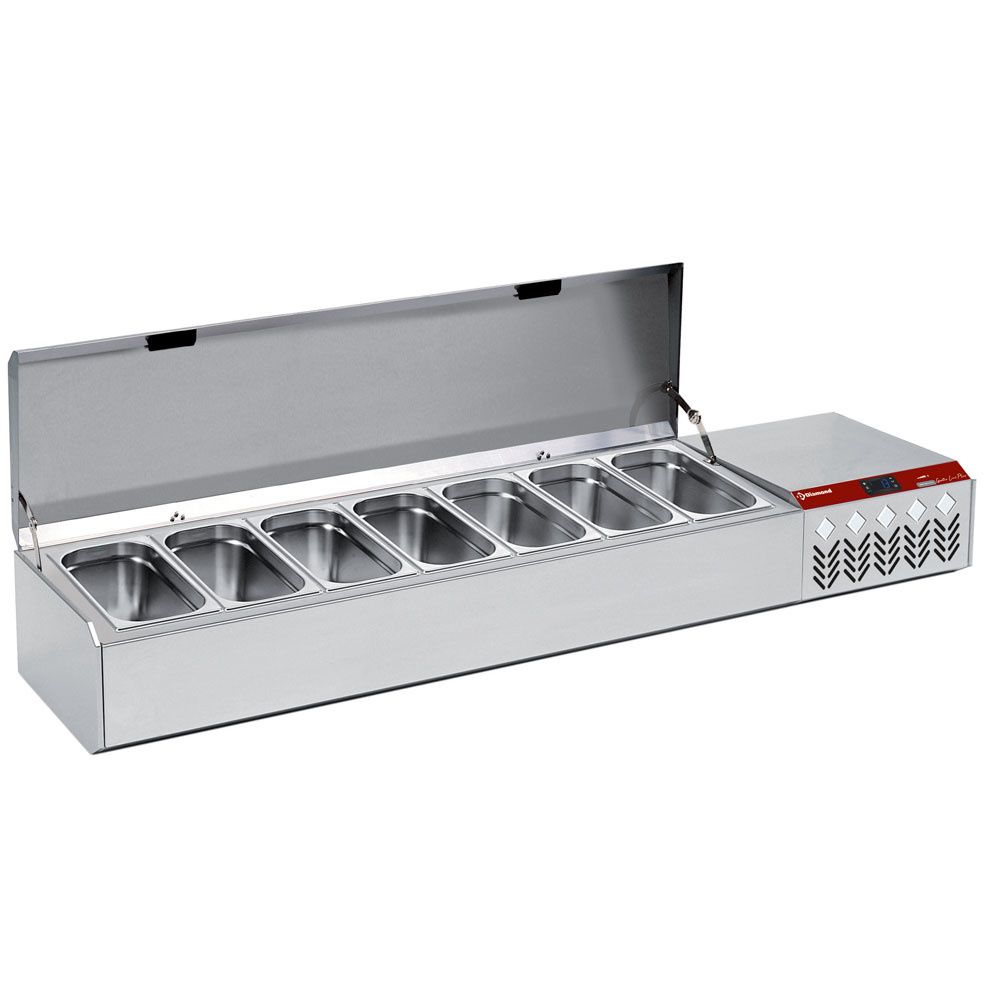 Refrigerated structure GN 7x1/3, with lid
